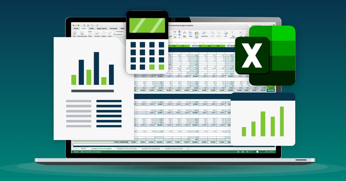 SaaS Marketing budget excel tracker