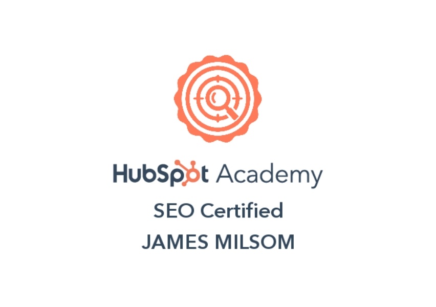 HubSpot Academy SEO certificate