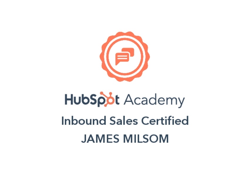 Inbound Sales Certificate HubSpot 2023