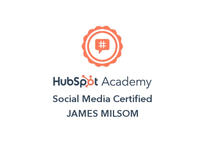 HubSpot Academy social media certificate