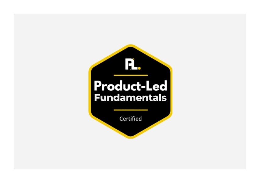 ProductLed PLG certificate