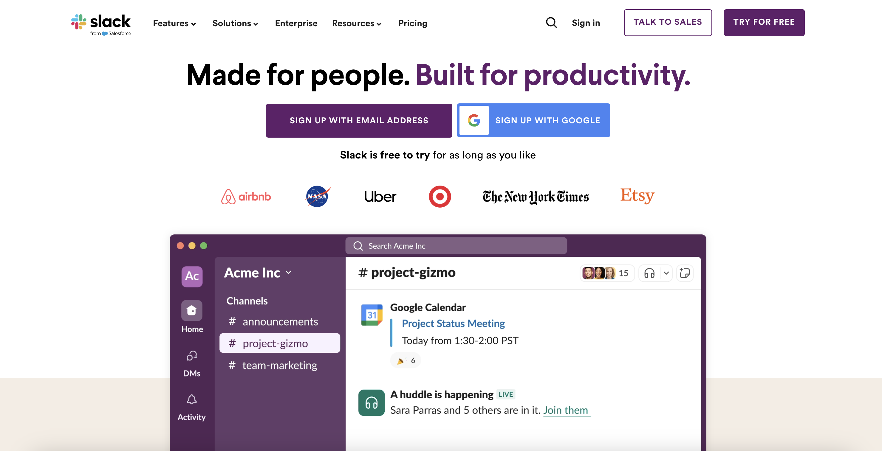 Slack understand the importance of making their tech viral